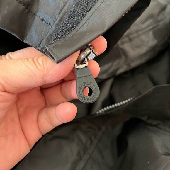 Harley Davidson Legend Windbreaker Motorcycle Lightweight Unlined Shiny Jacket - Picture 10 of 15